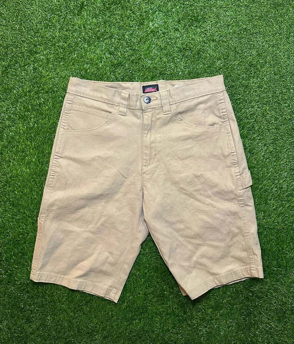 Dickies Canvas Carpenter Shorts Size W30 Khaki Utility Pocket